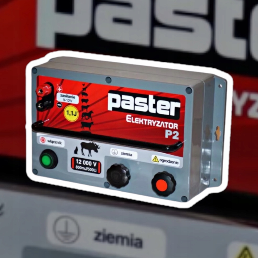Elektrifikátor PASTER P2 - odolný voči UV/dažďu, 12/230V - leštený, výkonný!